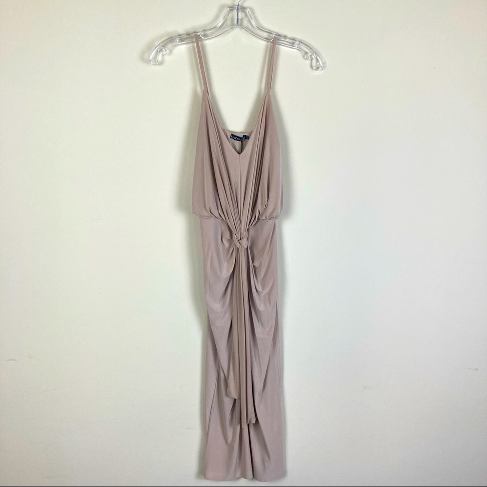 Nude Tie-front  Dress